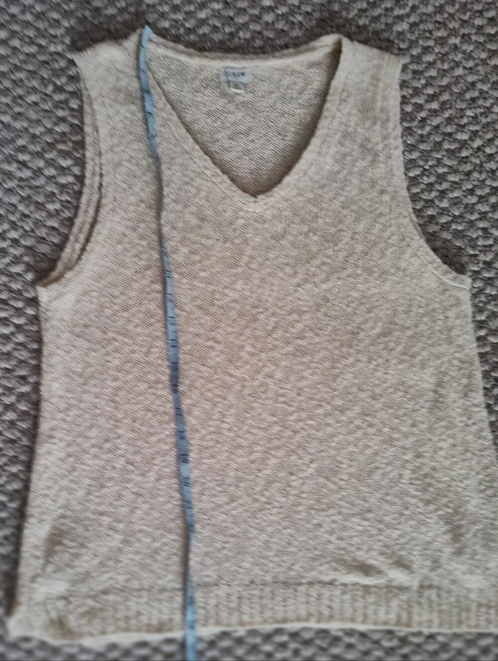 J. Crew Cream V-Neck Beach Sweater Tank
